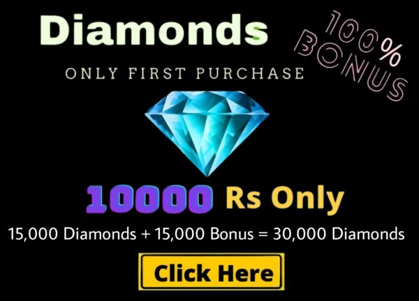 Top – Up 15,000 Diamond + 15,000 Bonus = 30,000 Diamonds
